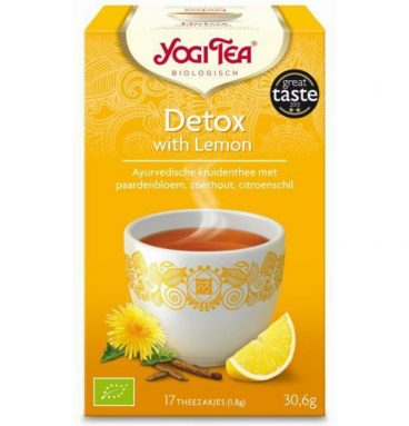 3x Yogi tea Detox Lemon Biologisch 17 stuks