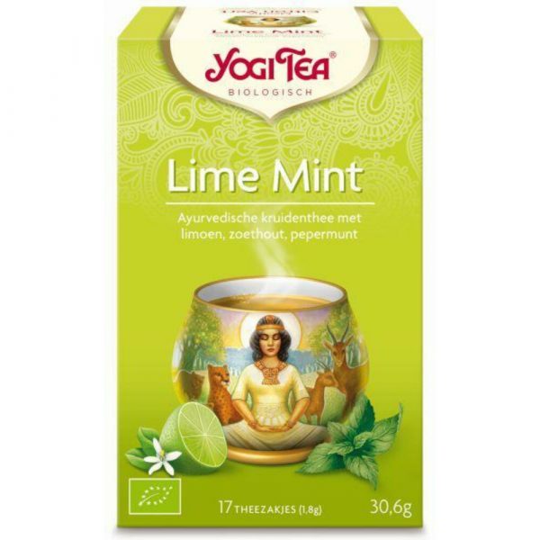 3x Yogi tea Lime Mint Biologisch 17 stuks