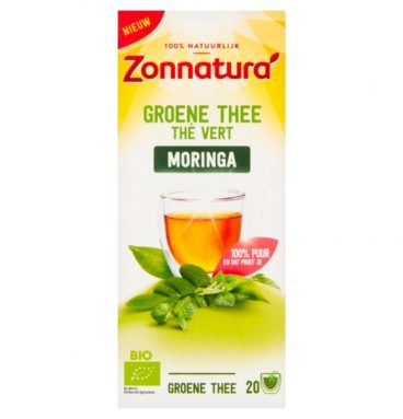 Zonnatura Groene Thee Moringa Bio 20 stuks