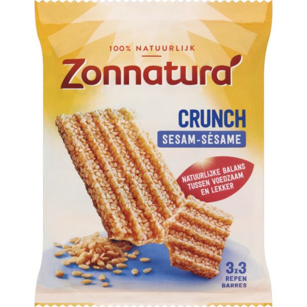 Zonnatura Sesam Crunch Reep 3 x 50 gr