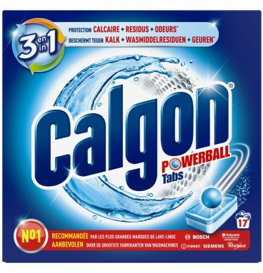 Calgon 2-in-1 Powerball Wasmachinereiniger en Antikalk 17 stuks