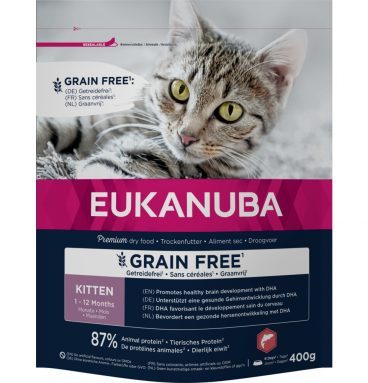 Eukanuba Kat Kitten Graanvrij Zalm 400 gr