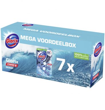 7x Glorix Toiletblok Ocean 2 stuks