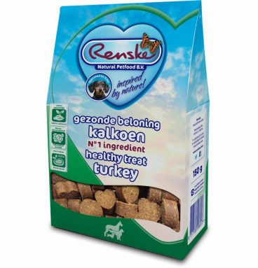 Renske Gezonde Beloning Hartjes Kalkoen 150 gr