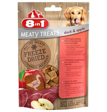 8x 8in1 Meaty Treats Eend en Appel 50 gr