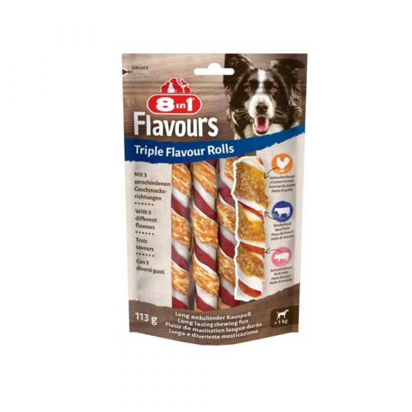 6x 8in1 Triple Flavour Rolls 3 stuks