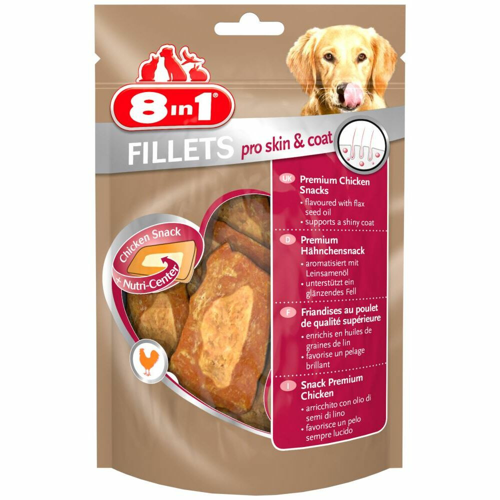 8x 8in1 Fillets Pro Skin&Coat Kip 80 gr