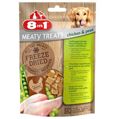 8in1 Meaty Treats Kip en Erwten 50 gr