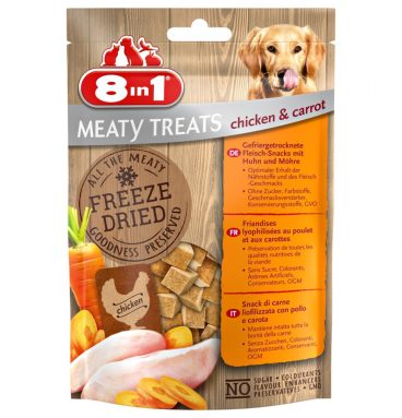 8in1 Meaty Treats Kip en Wortel 50 gr