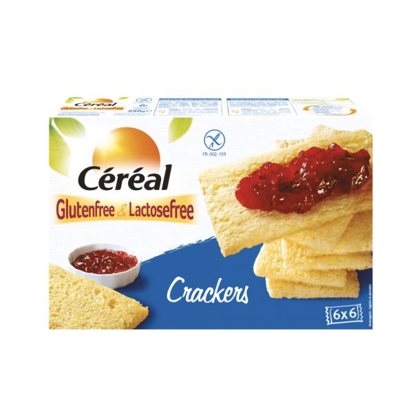 3x Céréal Crackers Glutenvrij En Lactosevrij 250 gr