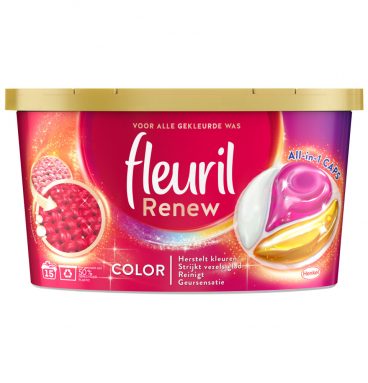 Fleuril Wasmiddel Capsules Renew Kleur 15 stuks