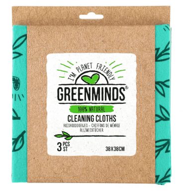 Greenminds Schoonmaakdoekjes 38x38 cm 3 stuks