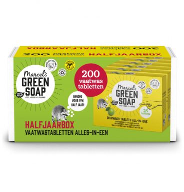 8x Marcel's Green Soap Vaatwastabletten All-In-One 25 stuks