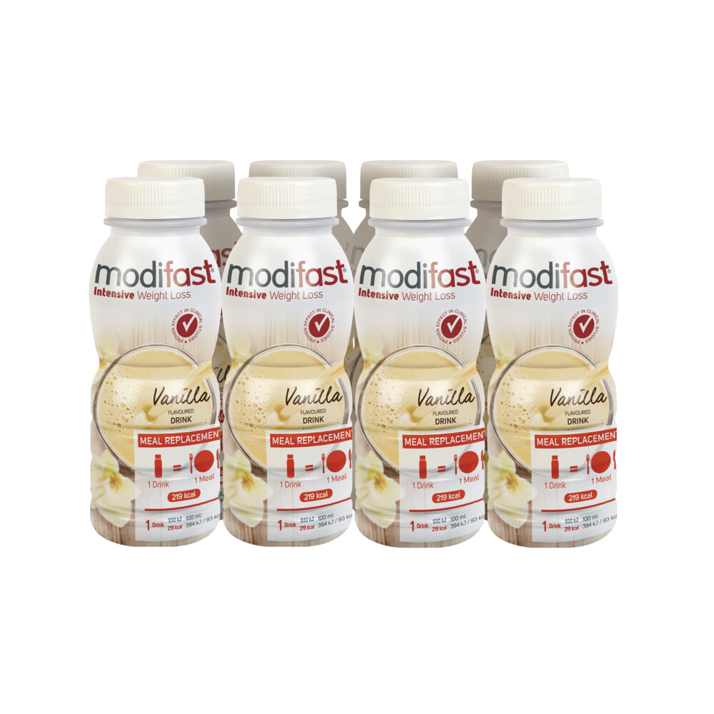 8x Modifast Intensive Drink Vanille 236 ml