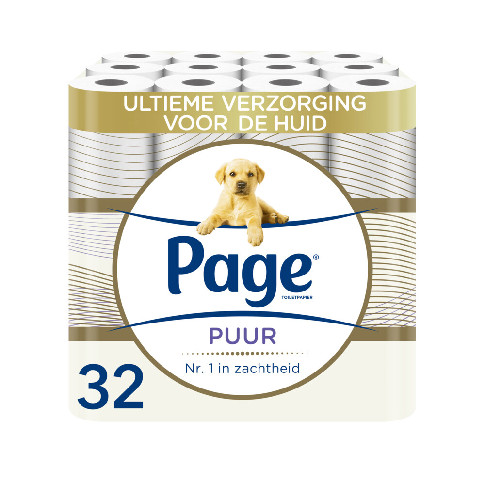 8x Page Toiletpapier Puur 3-laags 4 stuks