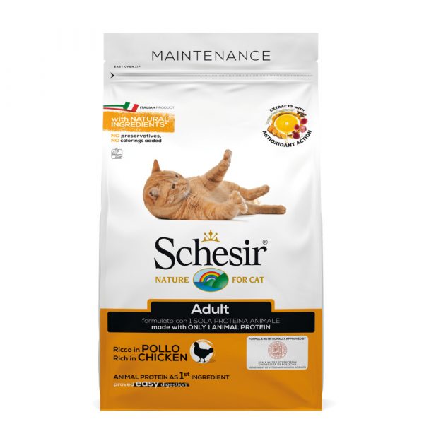 Schesir Kattenvoer Dry Maintenance Kip 400 gr