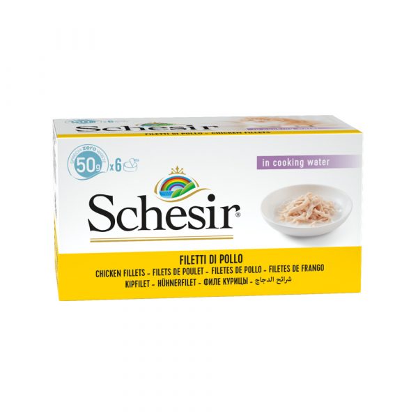 Schesir Kattenvoer Kipfilet - Rijst 6 x 50 gr