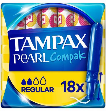 Tampax Pearl Compak Regular Tampons Met Inbrenghuls 18 stuks