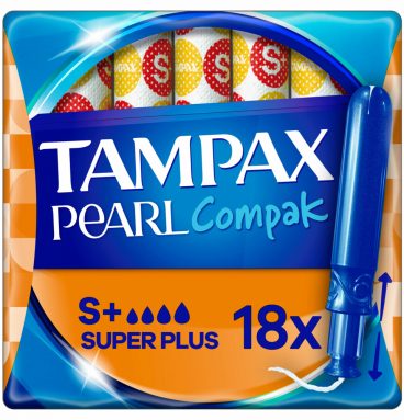 Tampax Pearl Compak Super Plus Tampons met Inbrenghuls 18 stuks