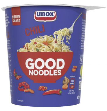 4x Unox Good Noodles Cup Chili 65 gr