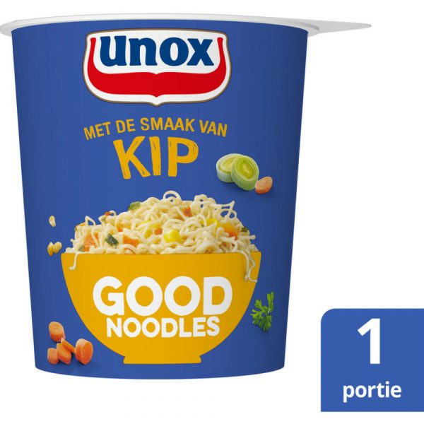 8x Unox Good Noodles Cup Kip 65 gr