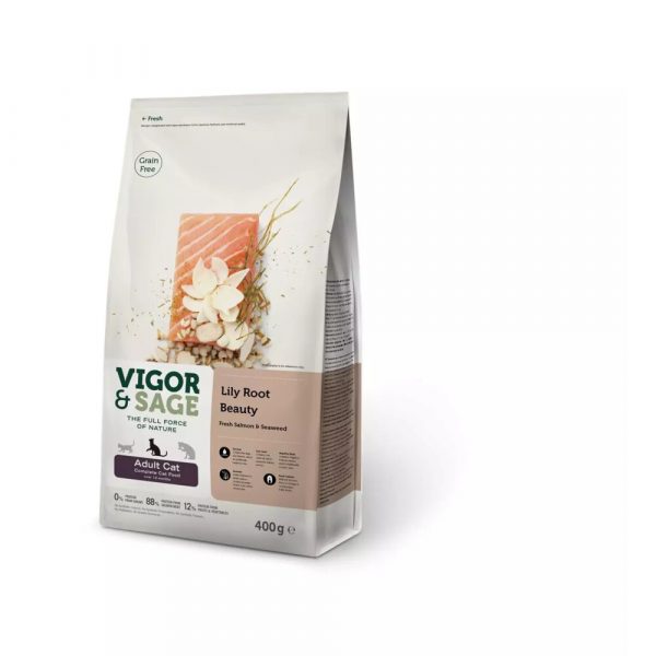 Vigor&Sage Kattenvoer Beauty Lily Root 400 gr