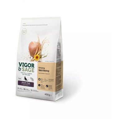 Vigor&Sage Kattenvoer Well-Being Ginseng 400 gr