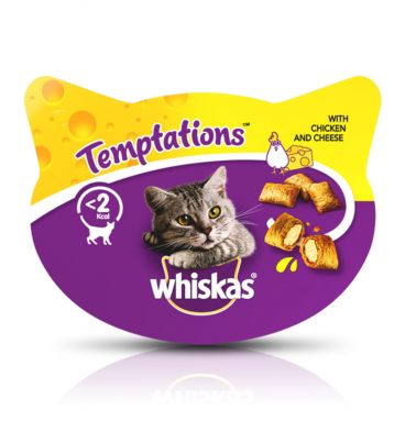 Whiskas Snack Temptations Kip - Kaas 60 gr