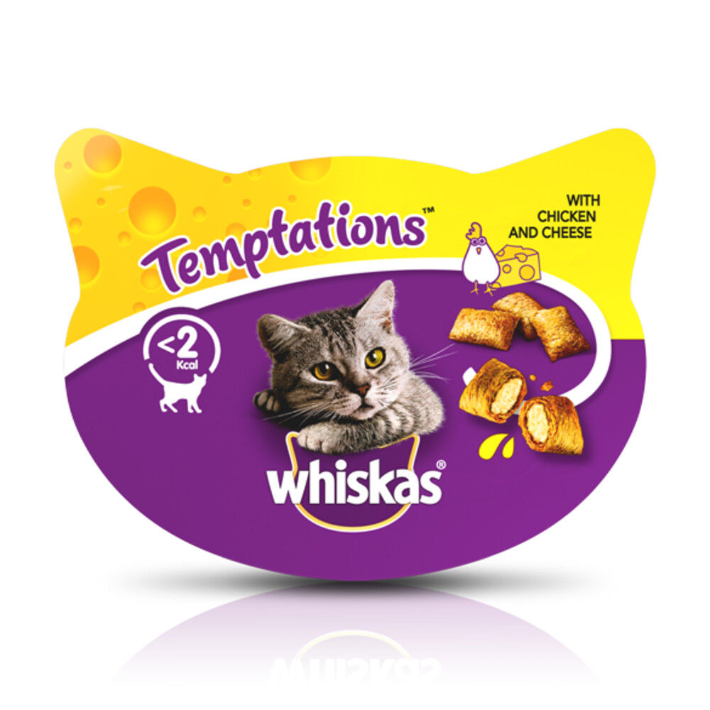 Whiskas Snack Temptations Kip - Kaas 60 gr