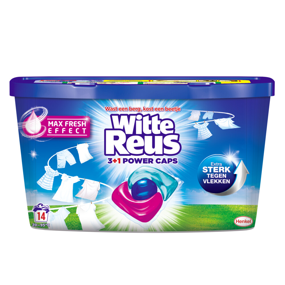 Witte Reus Power Caps Wasmiddelcapsules 14 stuks