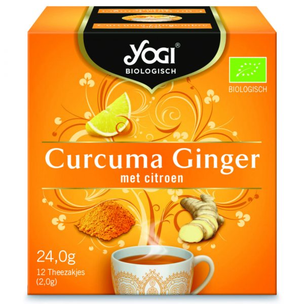 3x Yogi Curcuma Ginger Biologisch 12 stuks