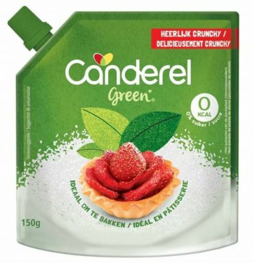 6x Canderel Green Stevia Crunchy 150 gram