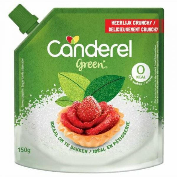 6x Canderel Green Stevia Crunchy 150 gram