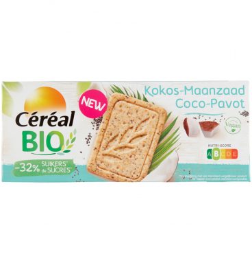 Céréal Healthy Bio Cake&Koekje Kokos Maanzaad 132 gr