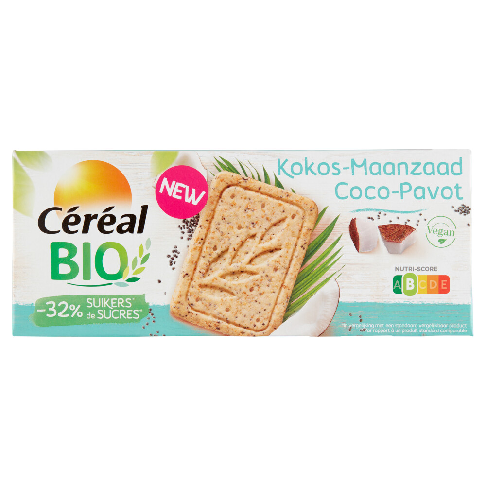 Céréal Healthy Bio Cake&Koekje Kokos Maanzaad 132 gr