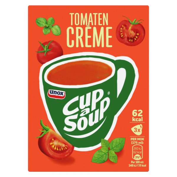 3x Unox Cup-a-Soup Tomaten Crème 3 x 175 ml