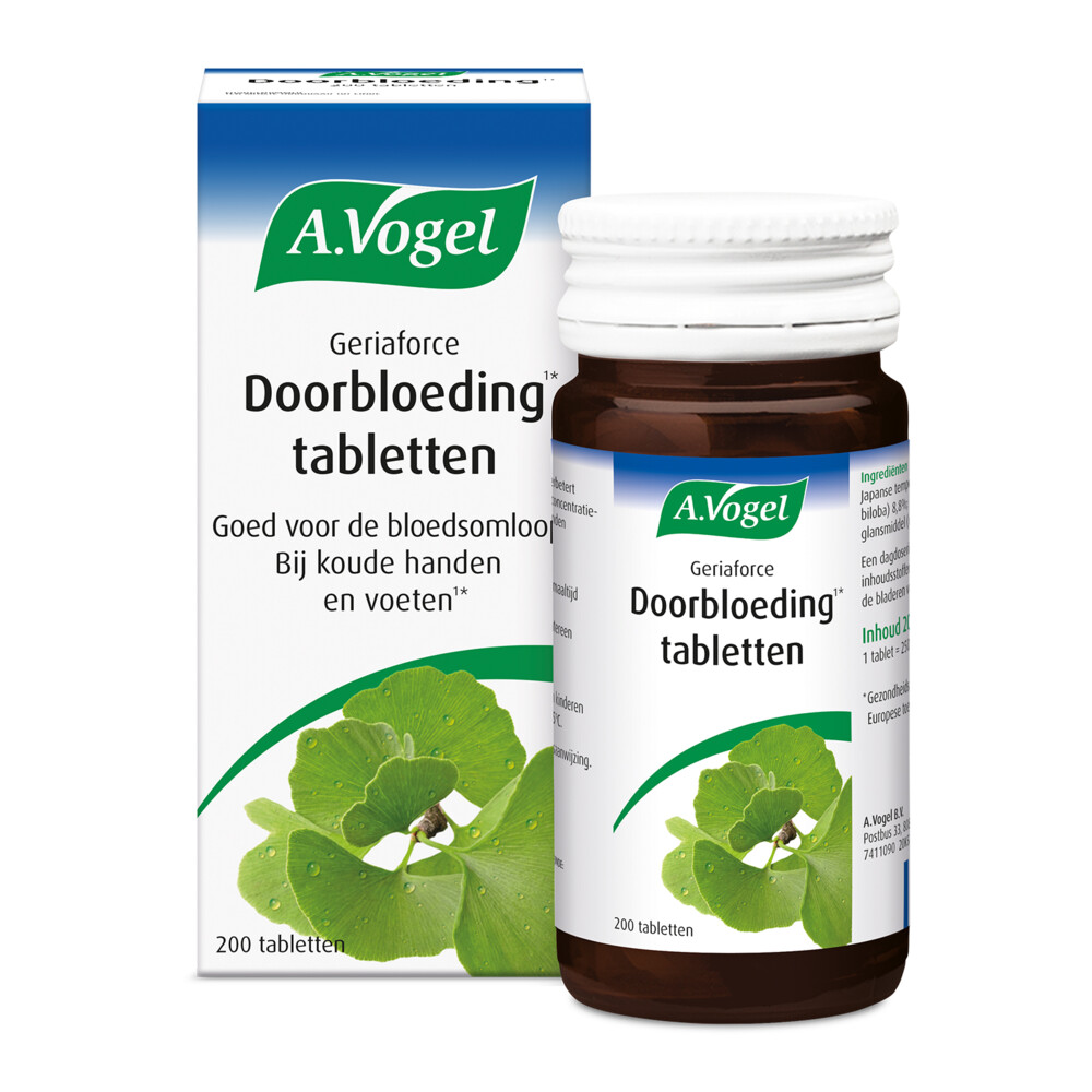 2x A.Vogel Geriaforce Doorbloeding 200 tabletten