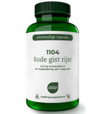 2x AOV 1104 Rode Gist Rijstextract 90 vegacaps