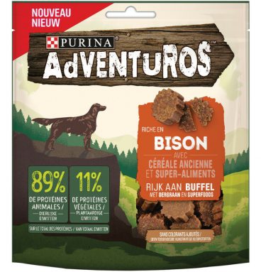 6x Adventuros Hondensnack Buffelsmaak 90 gr