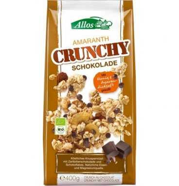 3x Allos Crunchy Choco Amaran Bio 400 gr