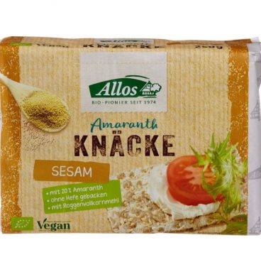 3x Allos Knackebrod Sesam Amarant Bio 250 gr