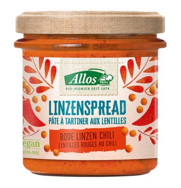 3x Allos Spread Rode Linzen Bio 140 gr