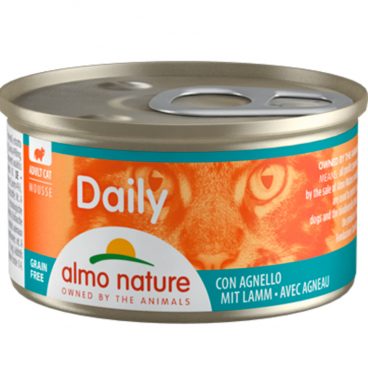 24x Almo Nature Daily Mousse Kattenvoer Lam 85 gr