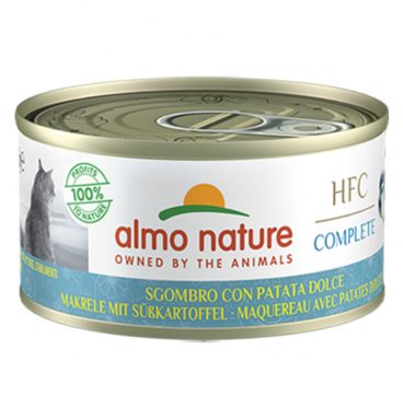 24x Almo Nature HFC Complete Kattenvoer Makreel - Zoete Aardappel 70 gr