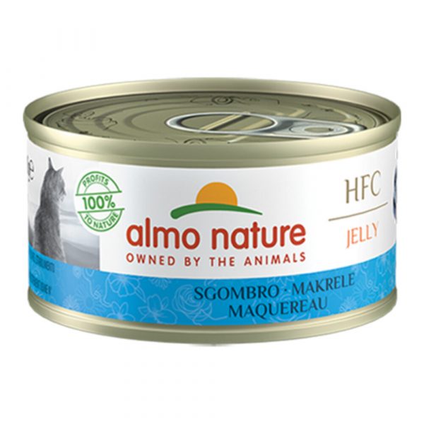 24x Almo Nature HFC Jelly Kattenvoer Makreel 70 gr