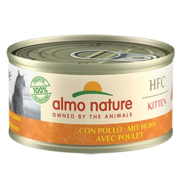 24x Almo Nature HFC Kitten Kattenvoer Kip 70 gr