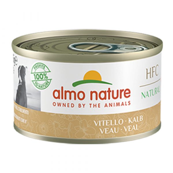 24x Almo Nature HFC Natural Hondenvoer Kalfsvlees 95 gr