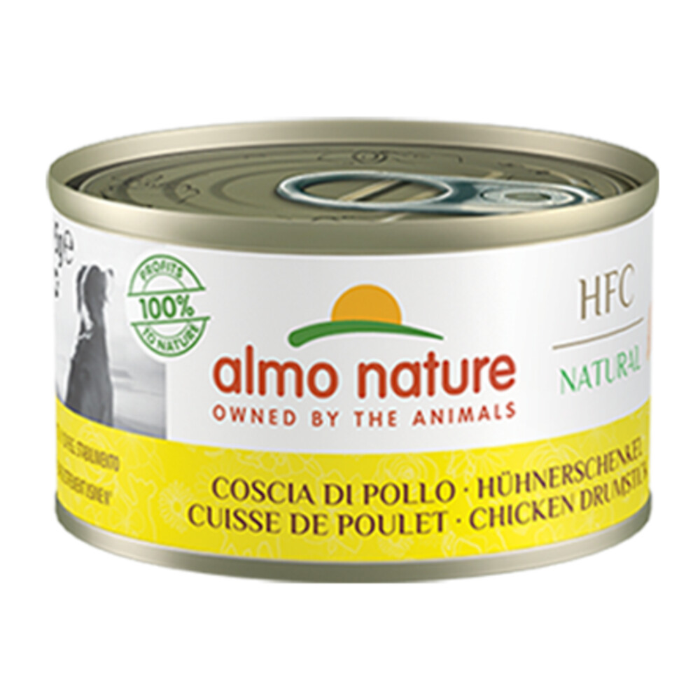 24x Almo Nature HFC Natural Hondenvoer Kippenboutvlees 95 gr