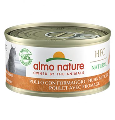 24x Almo Nature HFC Natural Kattenvoer Kip - Kaas 70 gr