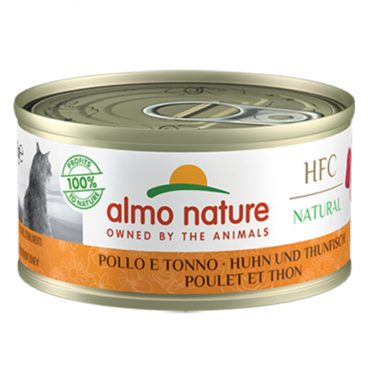 24x Almo Nature HFC Natural Kattenvoer Kip - Tonijn 70 gr